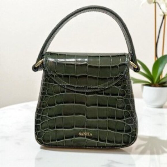 NWT Sancia The Merida Mini Bag in Green - Picture 7 of 13